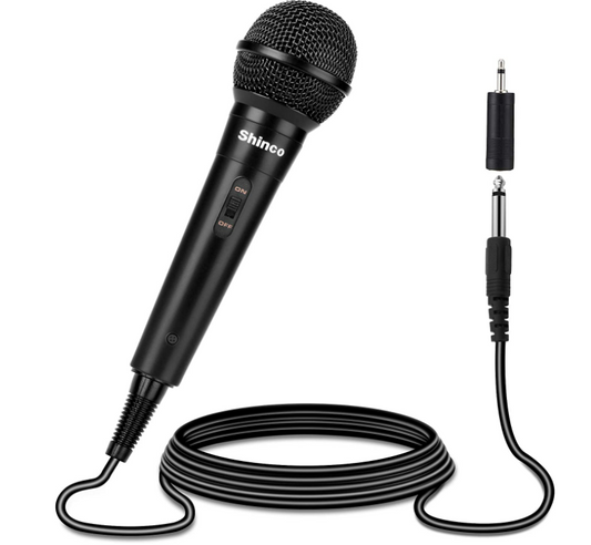 Handheld Wired Microphone w/ 13ft Cable