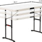 4 ft. Straight Folding Utility Table, White