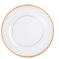 Acrylic Charger Plate - Gold trim