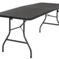 6 foot Fold-in-Half Blow Molded Folding Table
