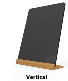 8.7x12 Inch Tabletop Chalkboard with Wood Holder