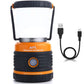 LED Lantern Rechargeable, 1800LM, 4 Light Modes, 4400mAh Power Bank, IP44 Waterproof