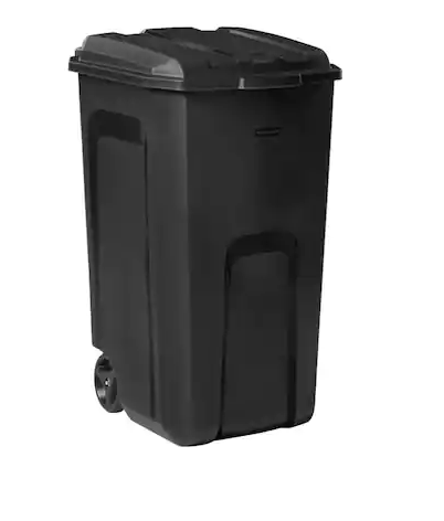 Trash Bin with Lid - 45 Gallon